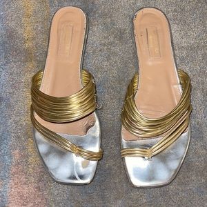 Aquazurra metallic sandal